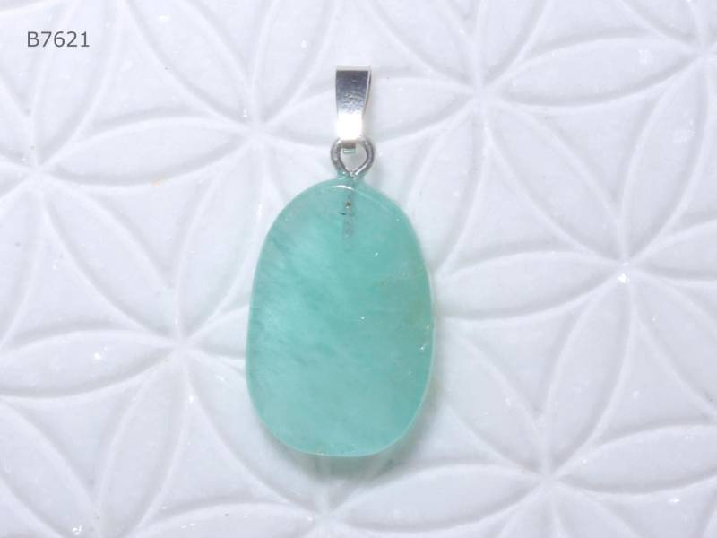 Smaragd-Anhänger, Scheibe Mit Schlaufe Aus Sterling Silber von SteinkraftShop