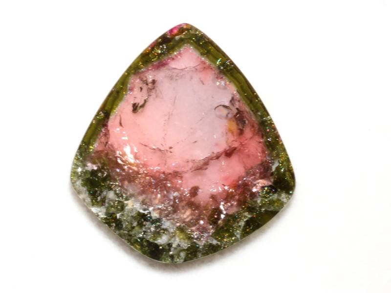 Wassermelonen-Turmalin-Scheibe | B6404 Wassermelonen-Turmalin-Scheibe | B6404 von SteinkraftShop