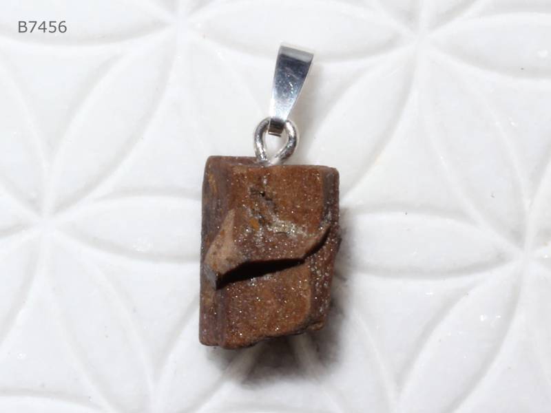 staurolith-Anhänger | Kristall Mit Schlaufe Aus 925 Silber staurolith-Anhänger | Kristall Mit Schlaufe Aus 925 Silber von SteinkraftShop