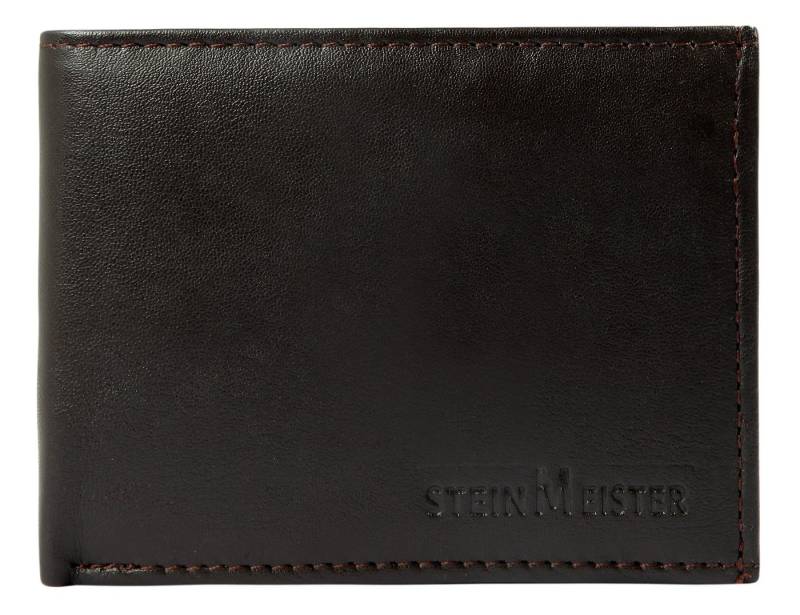Steinmeister Geldbörse Harim Steinmeister Geldbörse Lammleder mit Doppel Kleingeldfach, (Einzeln), Herren GeldbÃ¶rse Quer Echtleder von Steinmeister