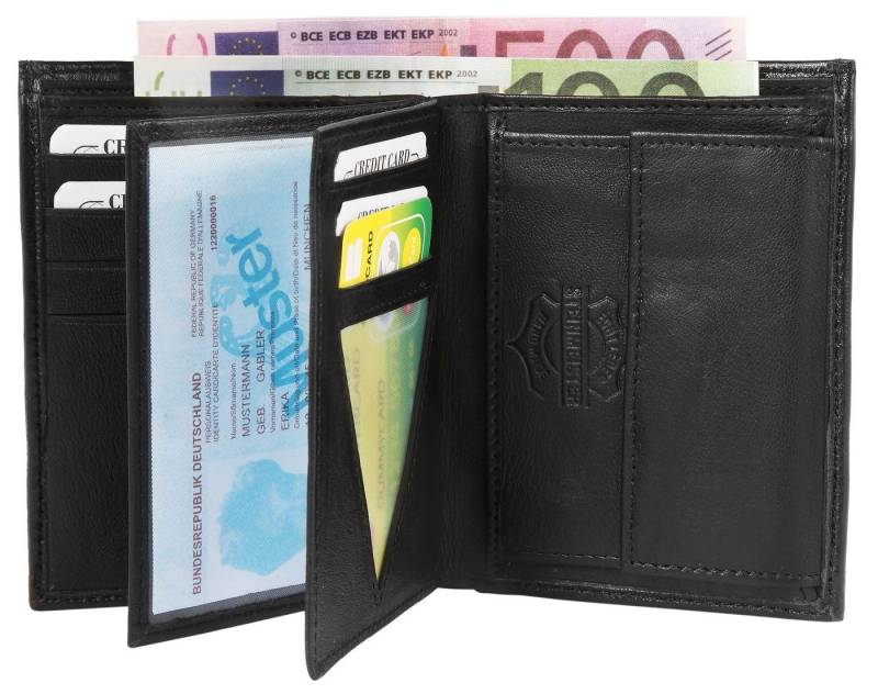 Steinmeister Geldbörse Migel Echtleder, Herren GeldbÃ¶rse Hoch Echtleder von Steinmeister