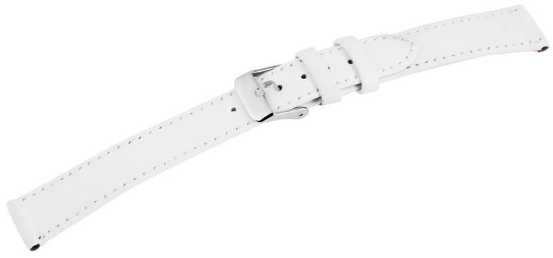 STEINMEISTER Uhrenarmband 8000079 Echtleder-Uhrenarmband, weiß, XL, 16 mm - 18 mm von STEINMEISTER