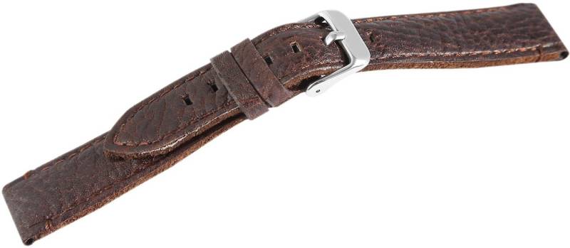 Steinmeister Uhrenarmband 8000509 Hochwertiges Echt-Lederband, braun, 18 - 24 mm von Steinmeister