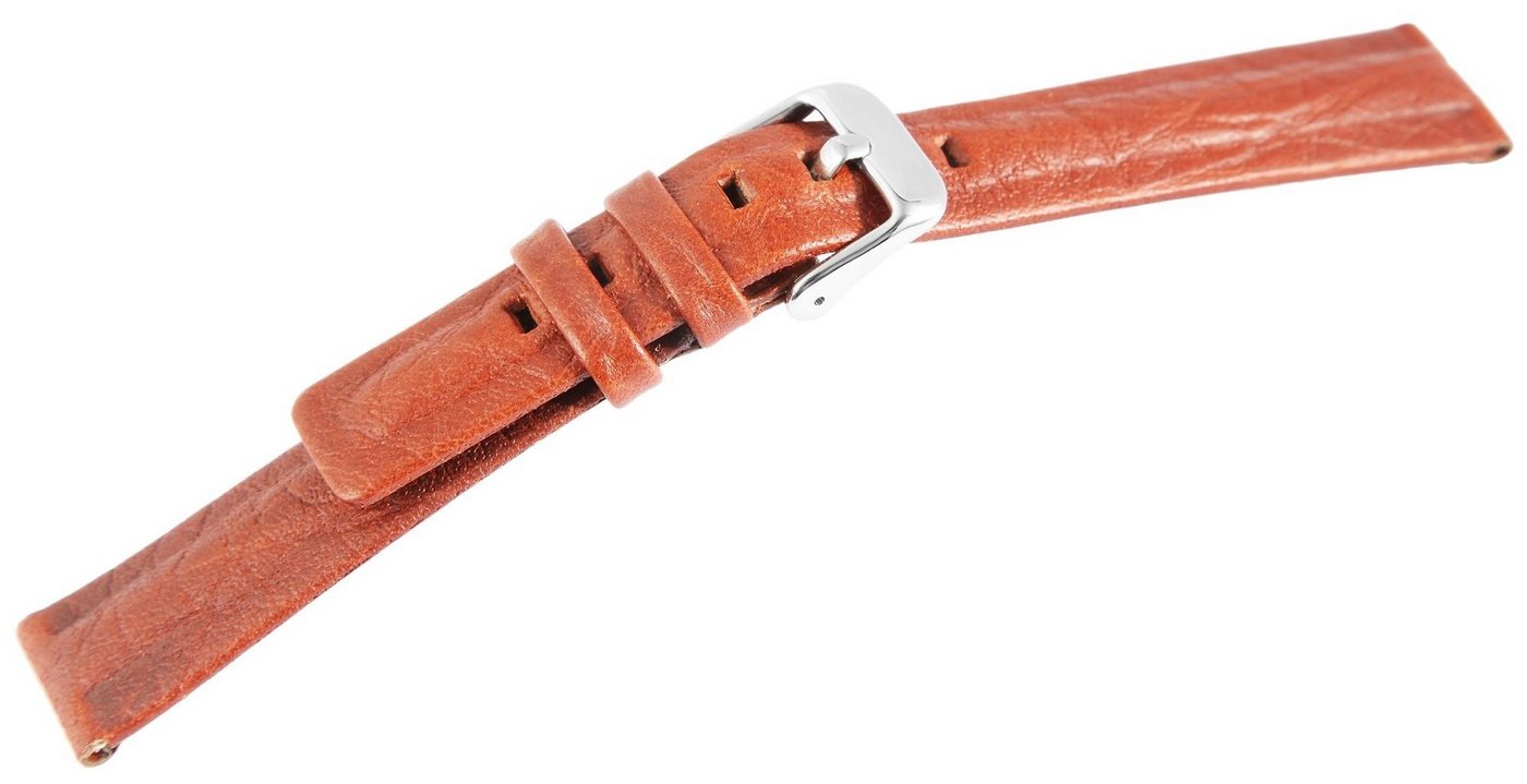 Steinmeister Uhrenarmband 8000518 Hochwertiges Echt-Lederband, Tan/ Braun 18 mm / 20 mm von Steinmeister
