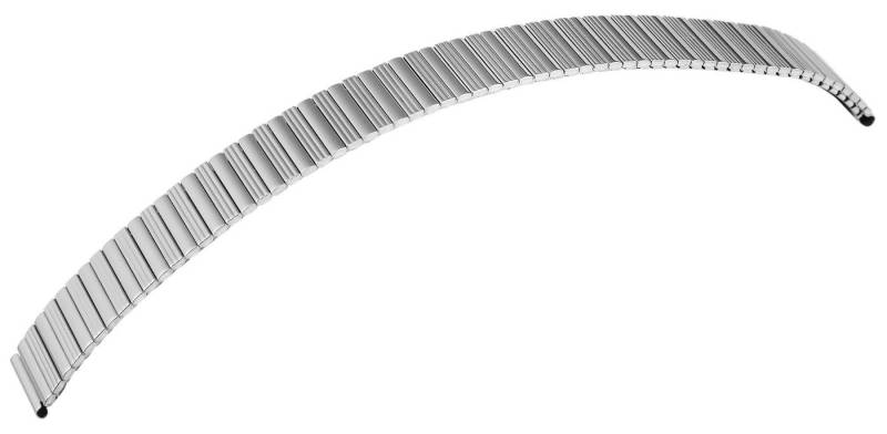 STEINMEISTER Uhrenarmband 8200040 Edelstahl-Zugarmband, silberfarben, 10 mm / 12 mm von STEINMEISTER
