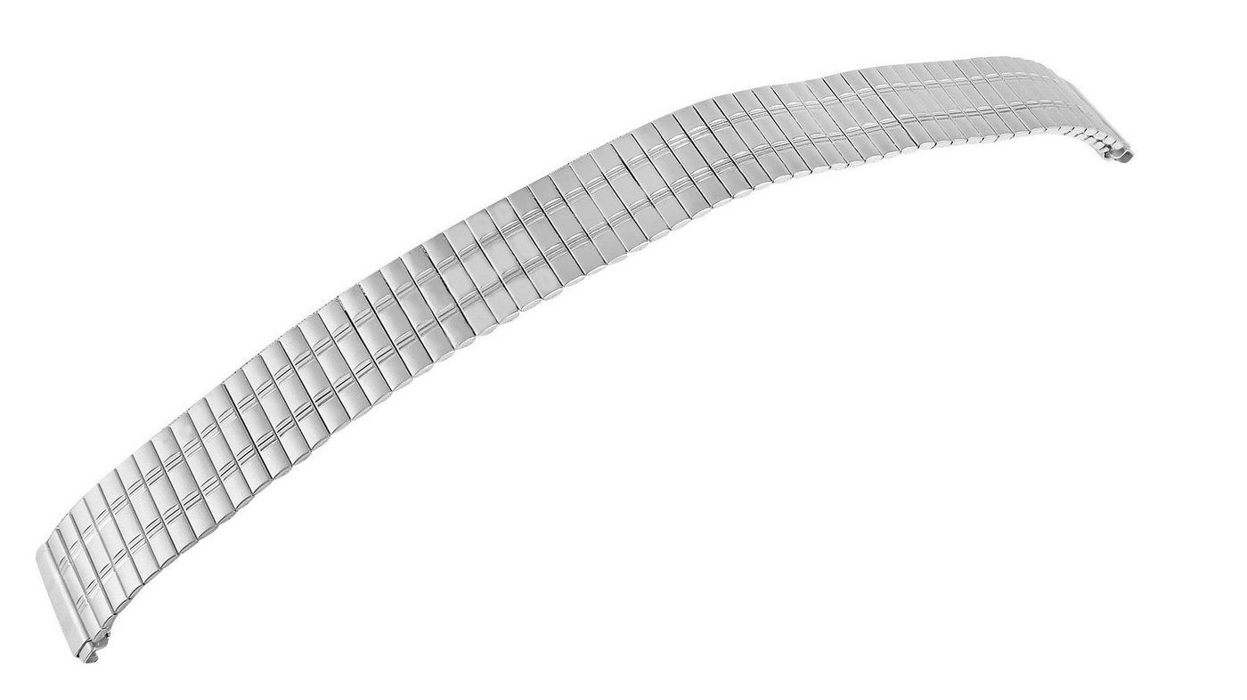 STEINMEISTER Uhrenarmband 8200057 Zugarmband aus Edelstahl, silberfarben, Anstoß flexibel: von STEINMEISTER