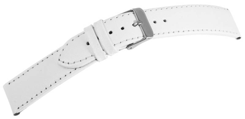 STEINMEISTER Uhrenarmband LB0062 Echtleder-Uhrenarmbänder, weiß, VE 12, 16 mm / 20 mm von STEINMEISTER