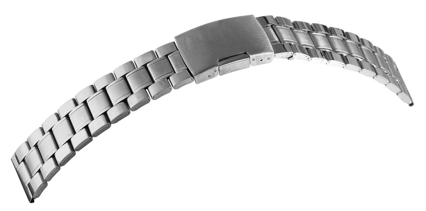 Steinmeister Uhrenarmband MB0016 Edelstahl-Uhrenarmband, silberfarben, 18 mm von Steinmeister