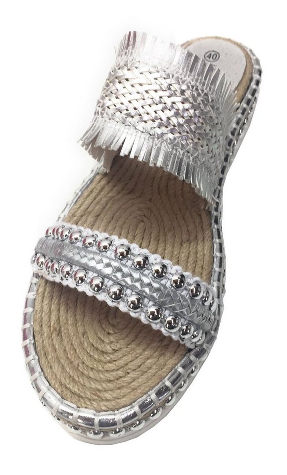 Steinnacher Bärbel Badepantolette Cannes Silber Badepantolette von Steinnacher Bärbel