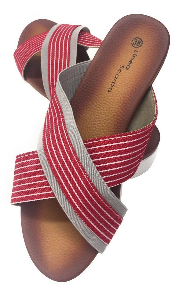 Steinnacher Bärbel Badepantolette Limone rot Badepantolette von Steinnacher Bärbel