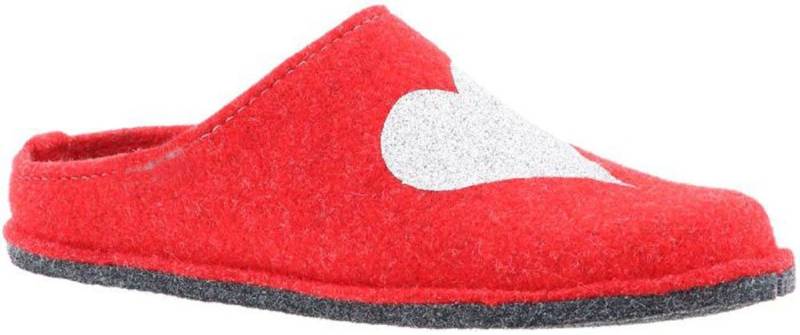 Steinnacher Bärbel Damen Filzpantoffel Herz und Glitter rot Pantoffel Steinnacher Bärbel Damen Filzpantoffel Herz und Glitter rot Pantoffel von Steinnacher Bärbel