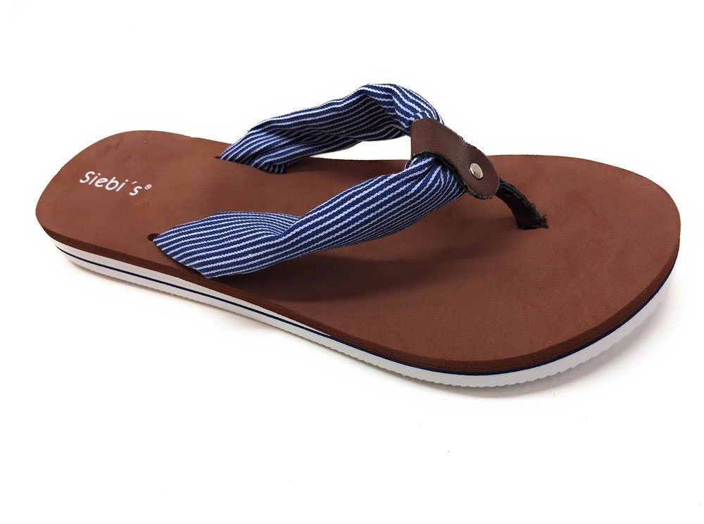 Steinnacher Bärbel Hiddensee blau Badepantolette von Steinnacher Bärbel