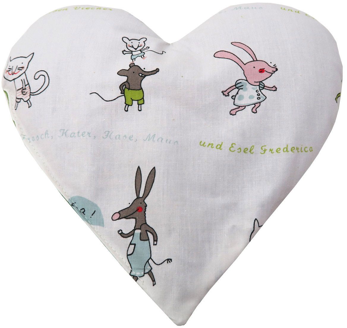 Steinnacher Bärbel Kräuterkissen Baby Kuschelherz Heile Segen Kissen mit Raps 23 cm x 20 cm von Steinnacher Bärbel