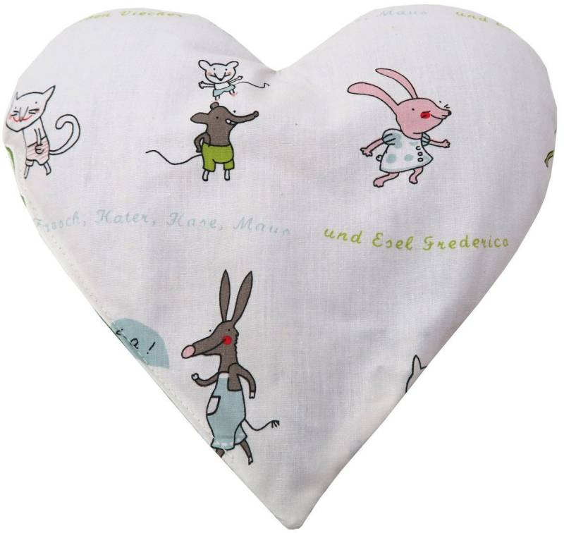 Steinnacher Bärbel Kräuterkissen Baby Kuschelherz Heile Segen Kissen mit Raps 23 cm x 20 cm von Steinnacher Bärbel