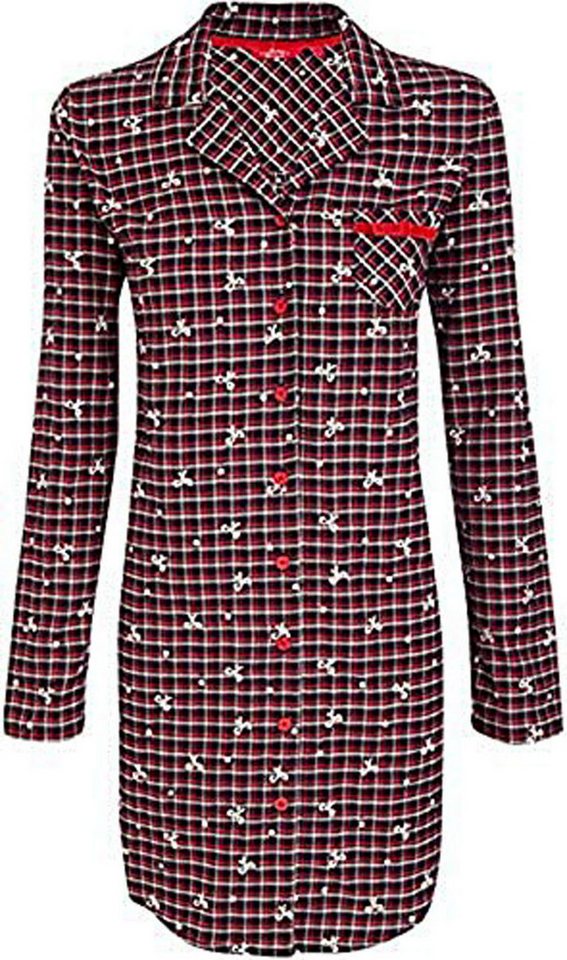 Steinnacher Bärbel Nachthemd Damen Nachthemd Flanell blau von Steinnacher Bärbel