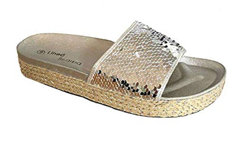 Steinnacher Bärbel Pantolette Lucca Silber Pantolette von Steinnacher Bärbel