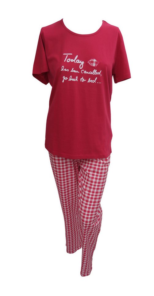 Steinnacher Bärbel Schlafanzug Damen Schlafanzug today rot von Steinnacher Bärbel