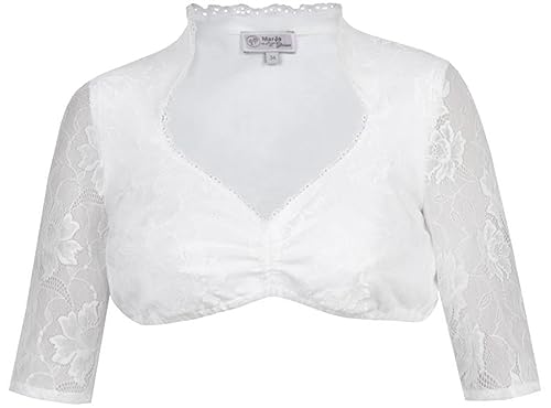 Marjo Dirndlbluse Harisa-Lisa Off White Halbarm (DE/NL/SE/PL, Numerisch, 36, Regular, Regular, Off White) von Steinnacher