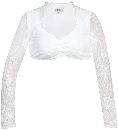 Marjo Dirndlbluse Inka-Elena Off White Langarm (40) von Steinnacher