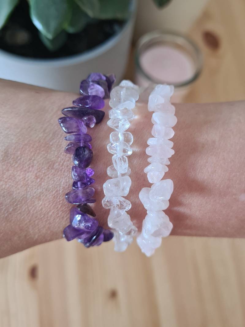 Edelsteinarmband | Edelsteinsplitter Heilstein Armband Mädchen Damen Schmuck Edelsteinarmband | Edelsteinsplitter Heilstein Armband Mädchen Damen Schmuck von SteinperleShop