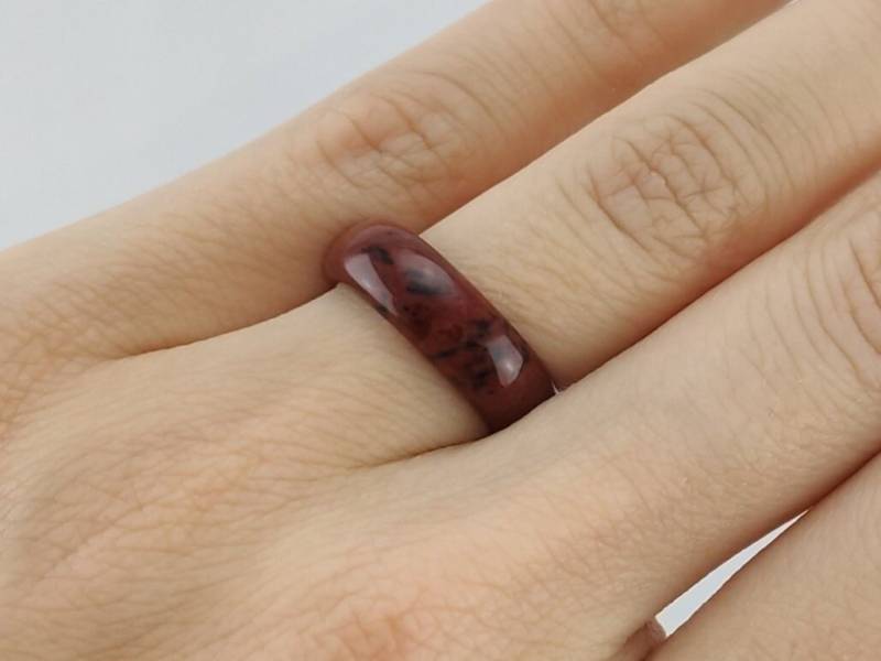 Mahagoniobsidian Ring, Steinringe, Crystal Steinring Mahagoniobsidian, Ring Edelstein, Crystal Ring, Edelstein von SteinringeStoneRings