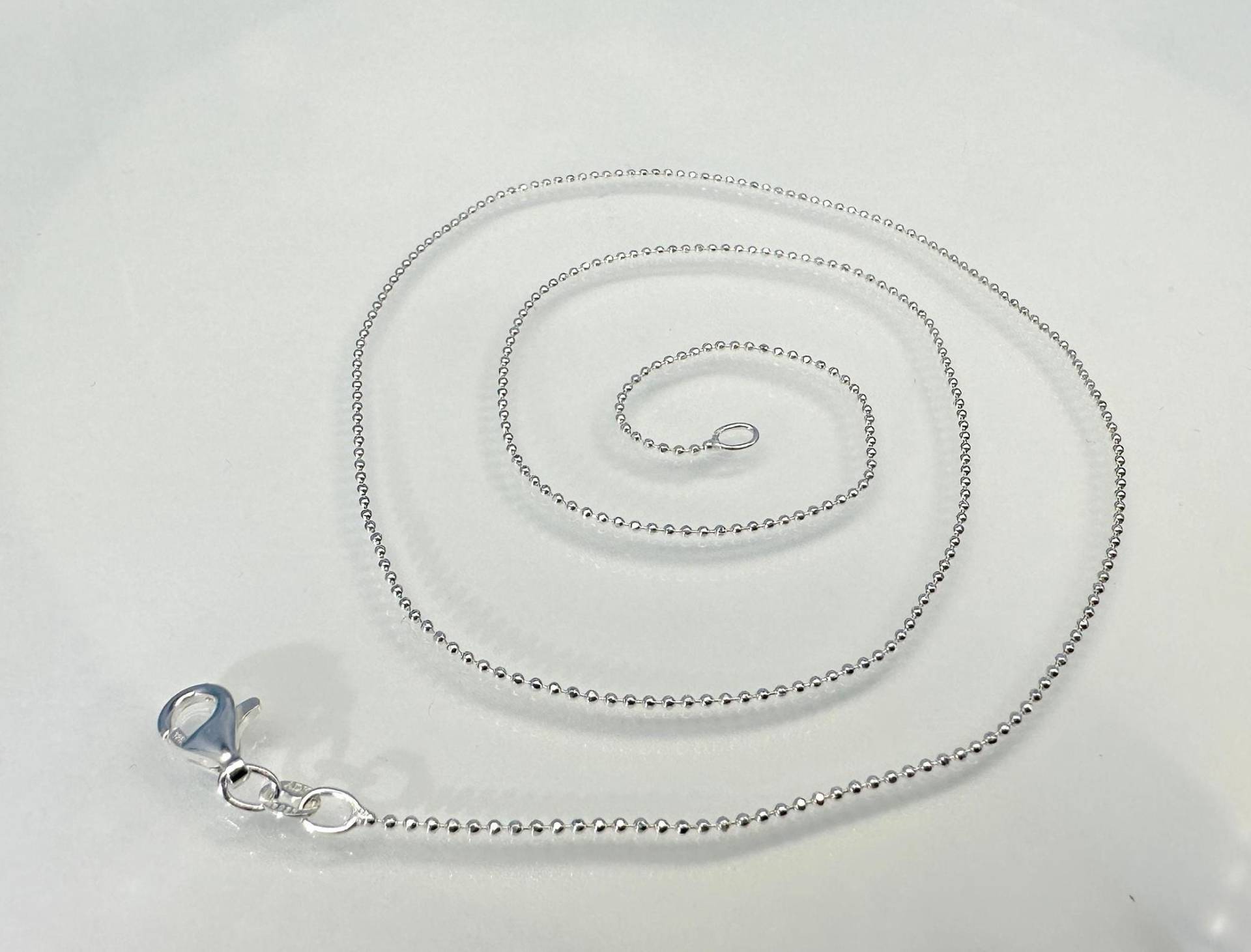 Collier Pünktchen-Kette Aus 925 Sterling Silber 45 cm Collier Pünktchen-Kette Aus 925 Sterling Silber 45 cm von SteinzauberShop