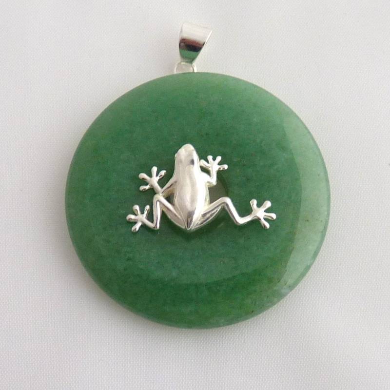 Donuthalter Frosch Kupfer Versilbert Für 40 Mm Donuts, Steinzauber, Stone Magic von SteinzauberShop