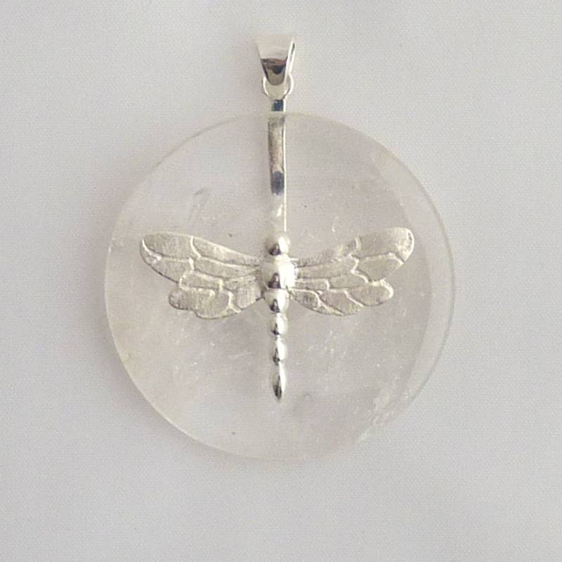 Donuthalter Libelle Silber 925 Oder Kupfer Versilbert von SteinzauberShop