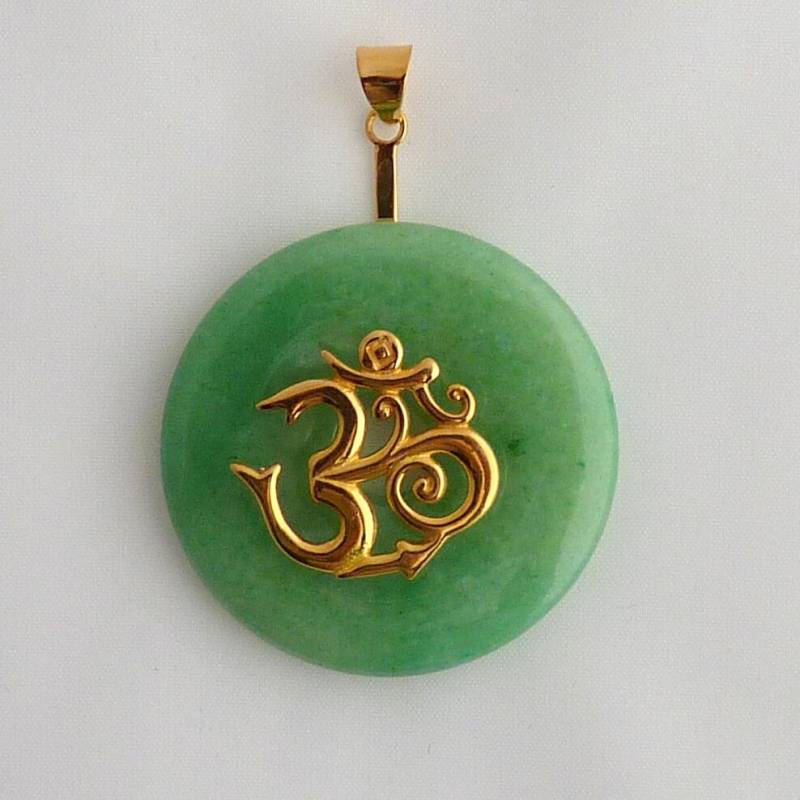 Donuthalter Om Kupfer Vergoldet 40mm Donut von SteinzauberShop