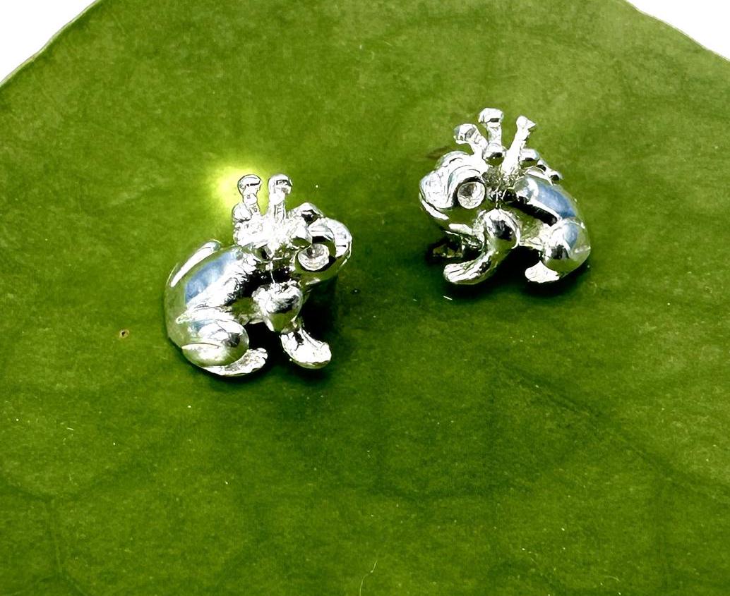 Ohrringe Frosch 925 Silber Ohrringe Frosch 925 Silber von SteinzauberShop