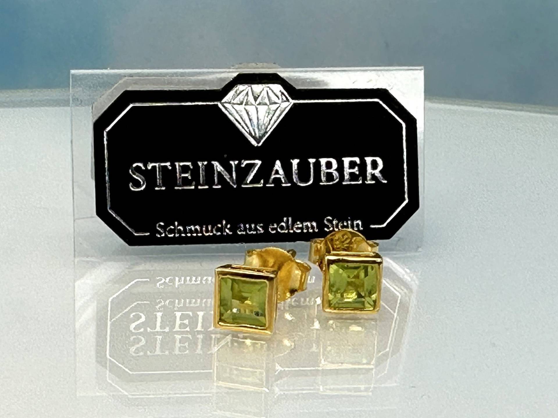 Ohrringe Peridot Gold Ohrringe Peridot Gold von SteinzauberShop