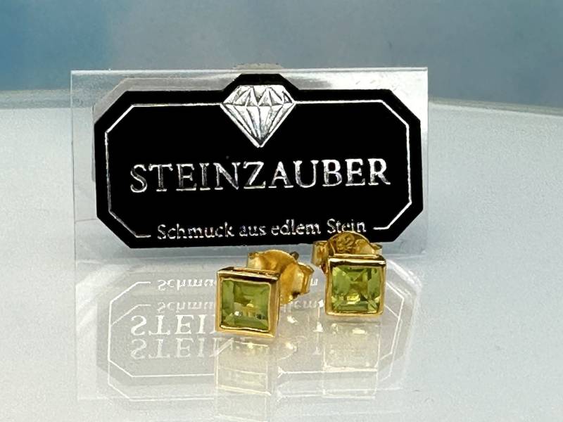 Ohrringe Peridot Gold Ohrringe Peridot Gold von SteinzauberShop