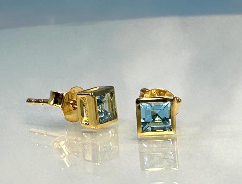 Ohrringe Topas Gold von SteinzauberShop