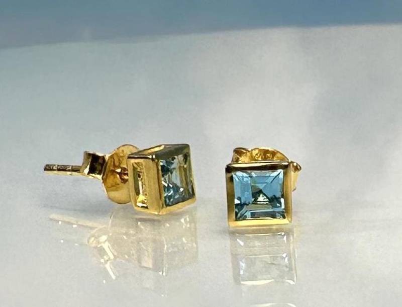 Ohrringe Topas Gold von SteinzauberShop