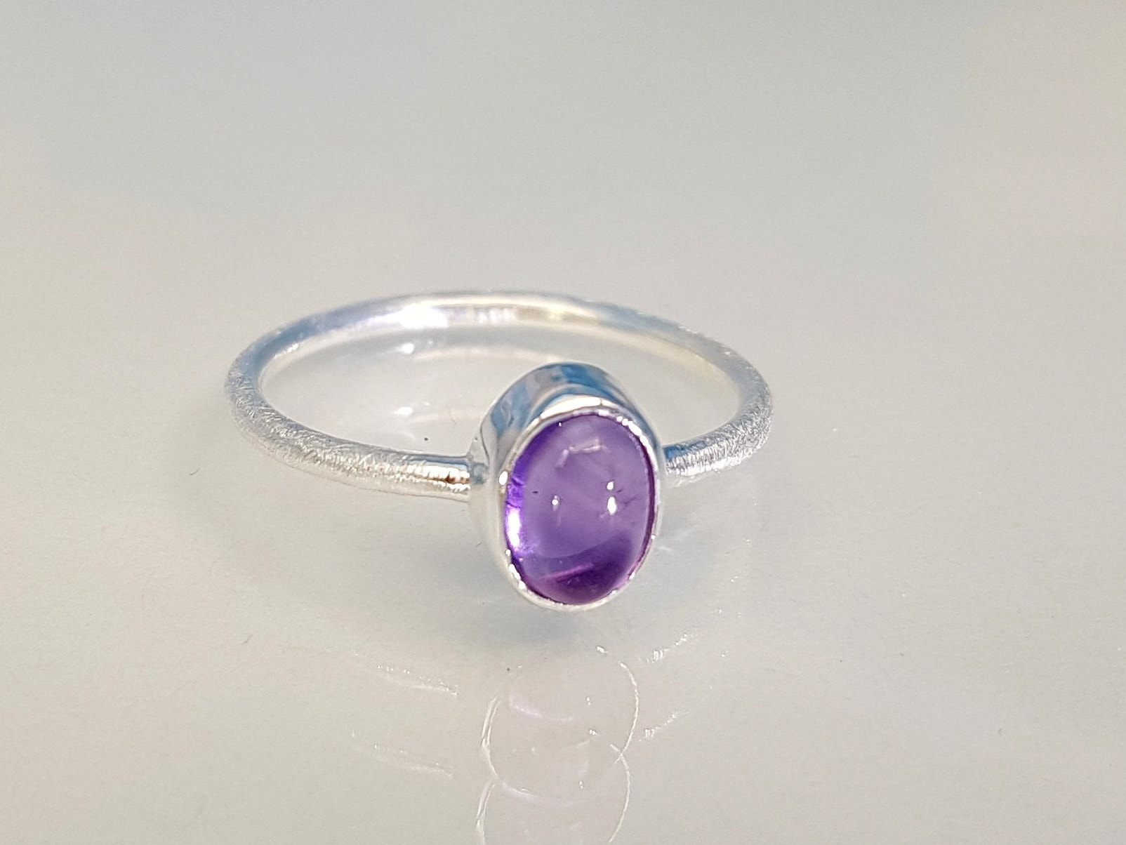 Ring Amethyst 925 Silber von SteinzauberShop