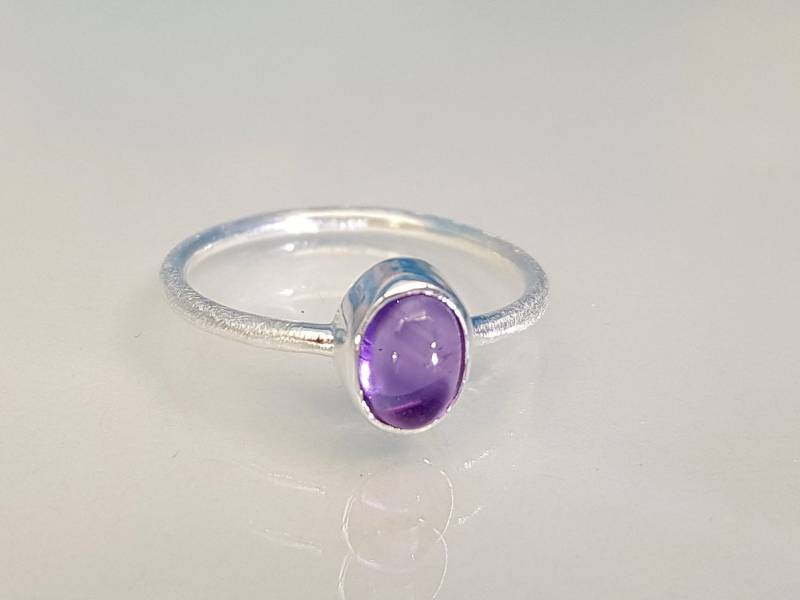 Ring Amethyst 925 Silber von SteinzauberShop