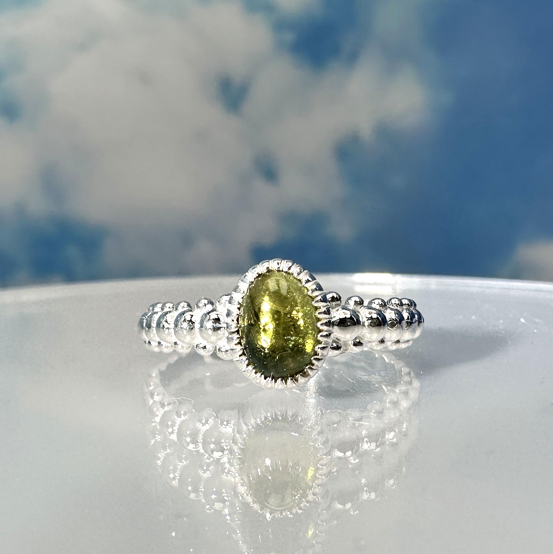 Ring Turmalin Grün Verdith 925 Silber von SteinzauberShop