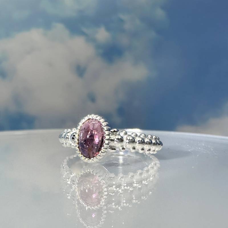 Ring Turmalin Pink 925 Silber von SteinzauberShop