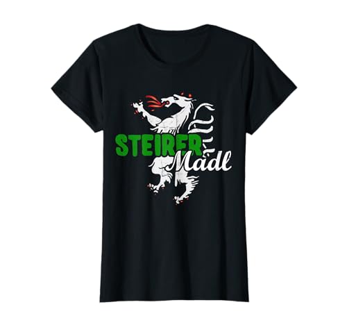 Steirer Madl Steirermadl Steiermark Frauen Mädchen Wappen T-Shirt von Steirer Bua & Madl Bekleidung