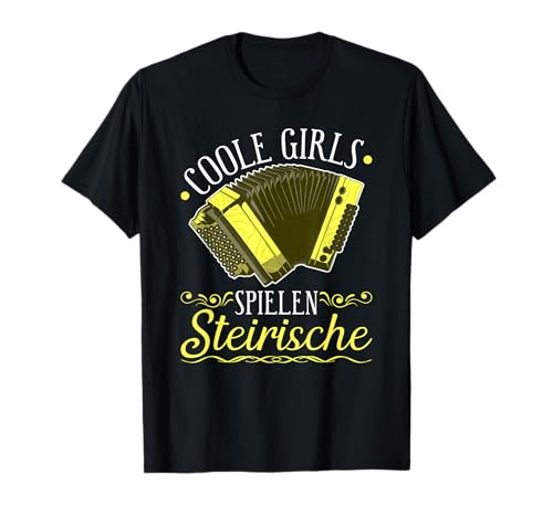 Coole Girls Spielen Steirische Harmonika Quetschn T-Shirt Coole Girls Spielen Steirische Harmonika Quetschn T-Shirt von Steirische Harmonika Geschenke & Ziacha Instrument
