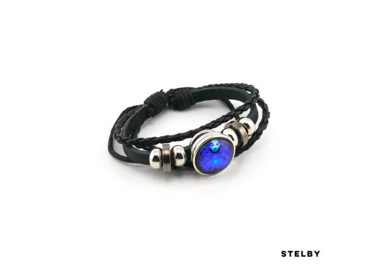 Stelby Armband mit Gravur Armband Sternzeichen Jungfrau mit 3D Gravur im Glas (Weihnachtsgeschenk, Geburtstagsgeschenk, Valentinstaggeschenk, modern, minimalistisch), langlebig, pflegeleicht, unisex von Stelby