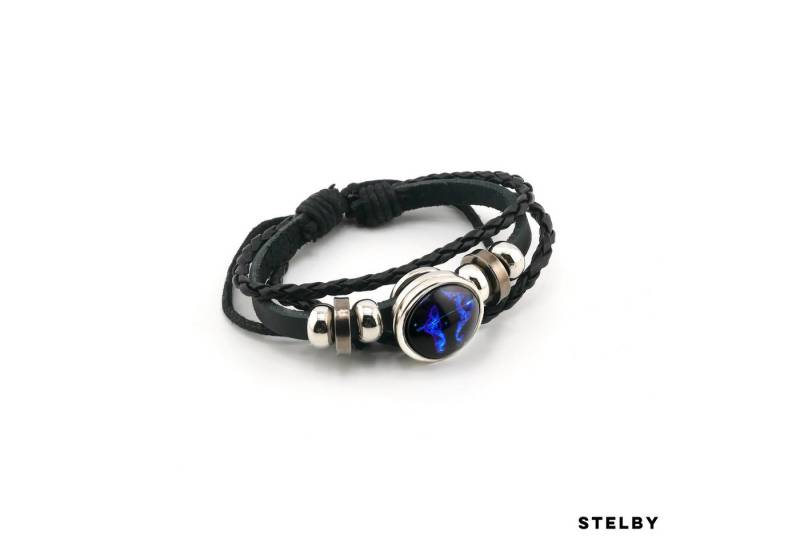 Stelby Armband mit Gravur Armband Sternzeichen Schütze mit 3D Gravur im Glas (Weihnachtsgeschenk, Geburtstagsgeschenk, Valentinstaggeschenk, modern, minimalistisch), langlebig, pflegeleicht, unisex von Stelby