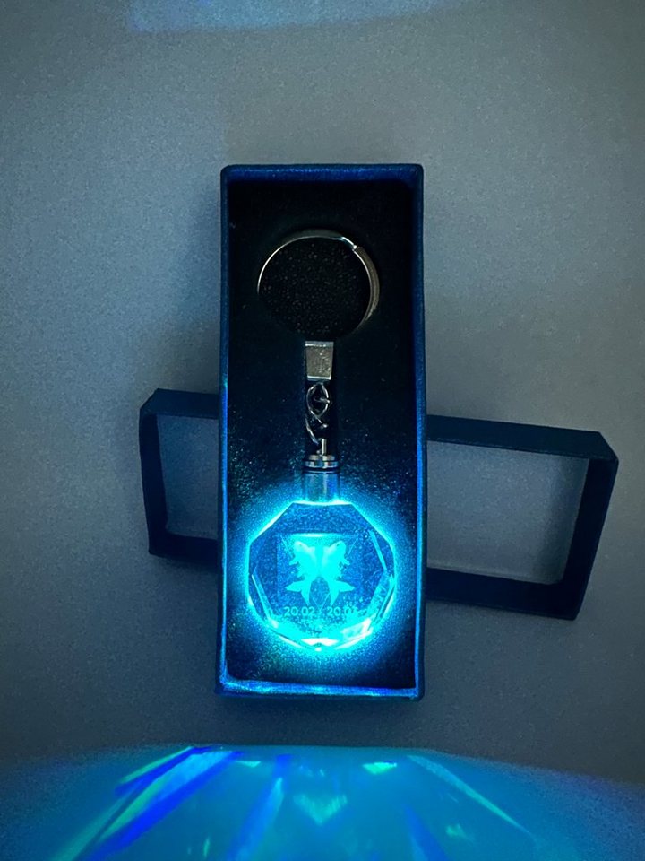 Stelby Schlüsselanhänger Fische Sternzeichen Schlüsselanhänger Multicolor mit Geschenkbox von Stelby