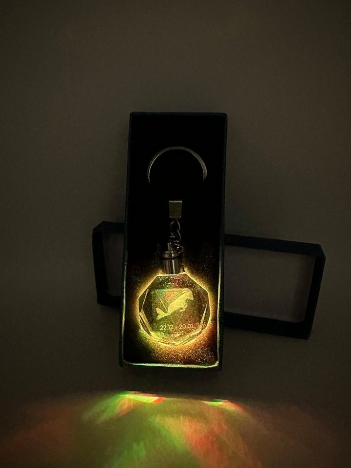 Stelby Schlüsselanhänger Sternzeichen Steinbock Multicolor Schlüsselanhänger mit Geschenkbox von Stelby