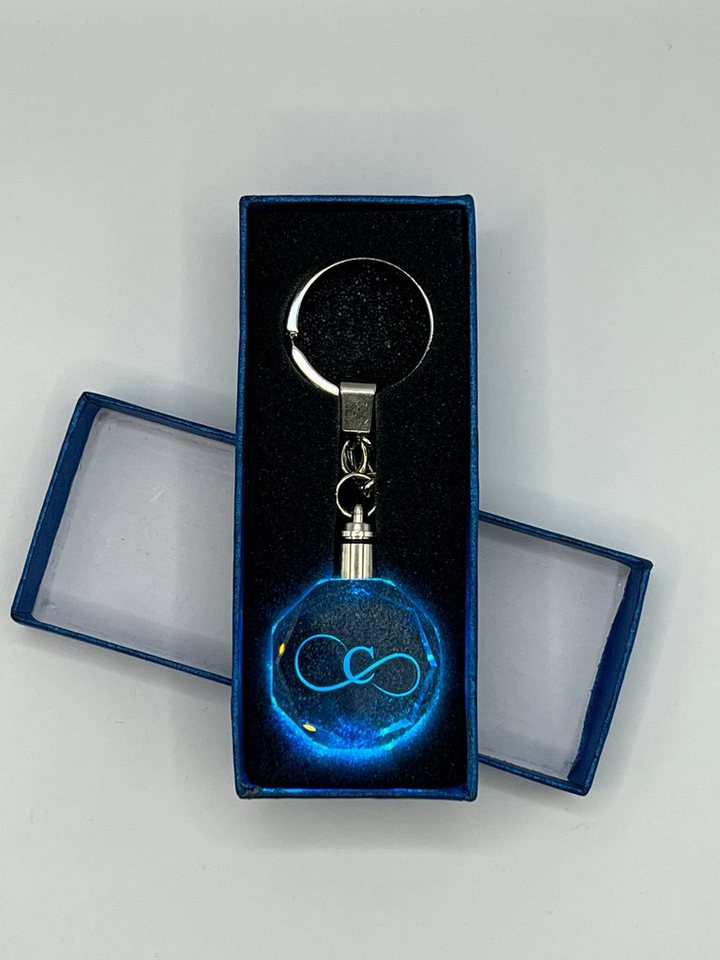 Stelby Schlüsselanhänger Unendlichkeitszeichen Schlüsselanhänger C Multicolor mit Geschenkbox von Stelby