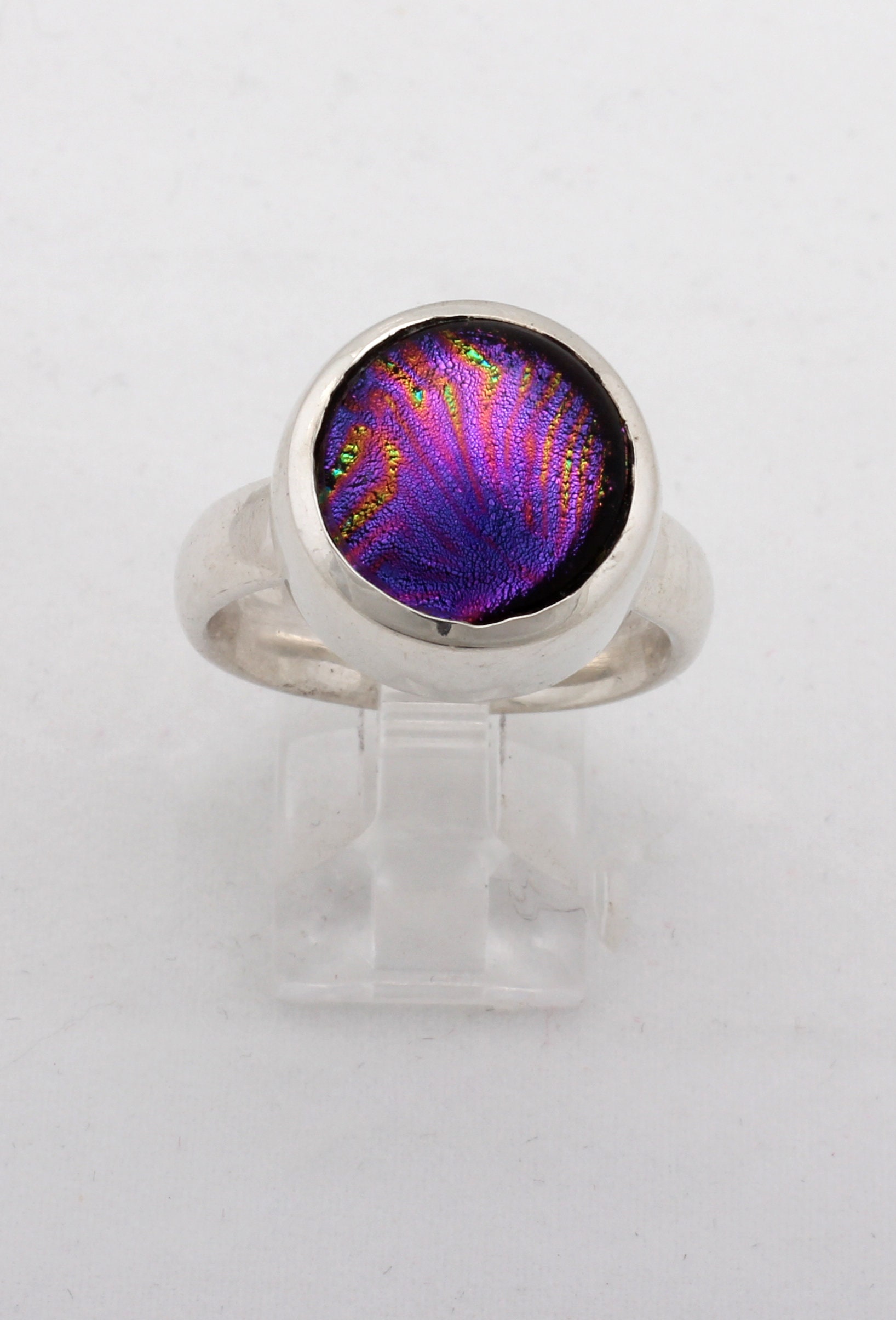 Ring Mit Dichroic Glas Ring Mit Dichroic Glas von SteliosJewelleryArt