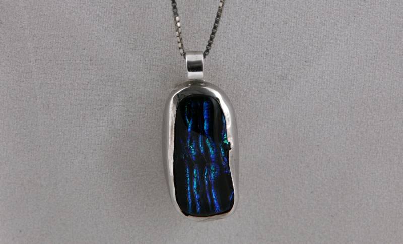 Silberanhänger Mit Dichroic Glas Silberanhänger Mit Dichroic Glas von SteliosJewelleryArt