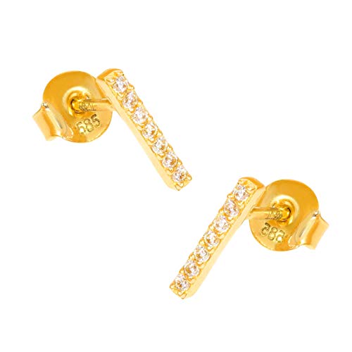 585er Gold Ohrstecker Model 8 585er Gelbgold von Stella-Jewellery