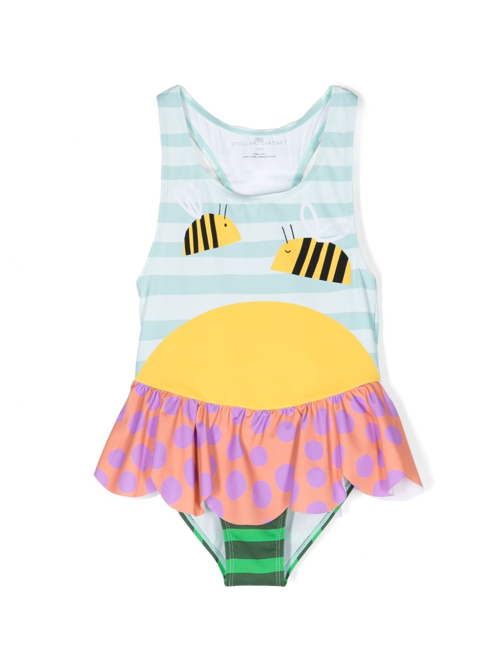 Stella McCartney Kids Badeanzug mit Bienen-Print - Grün von Stella McCartney Kids