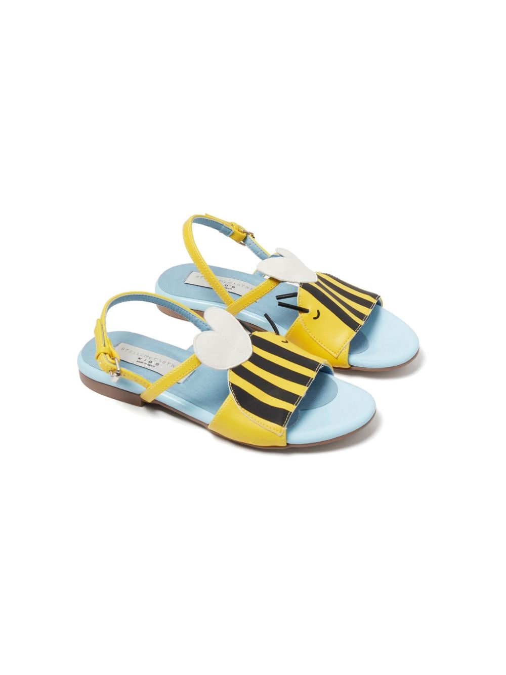 Stella McCartney Kids Bumblebee Sandalen aus Faux-Leder - Gelb von Stella McCartney Kids